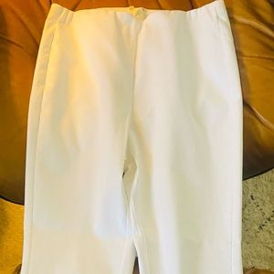 RAG & BONE/ HINA: White High-Waist Straight-Leg Cropped Pants White/Size 8